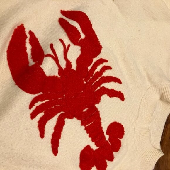 Fuzzy Red Lobster Sweater - Picture 2 of 8